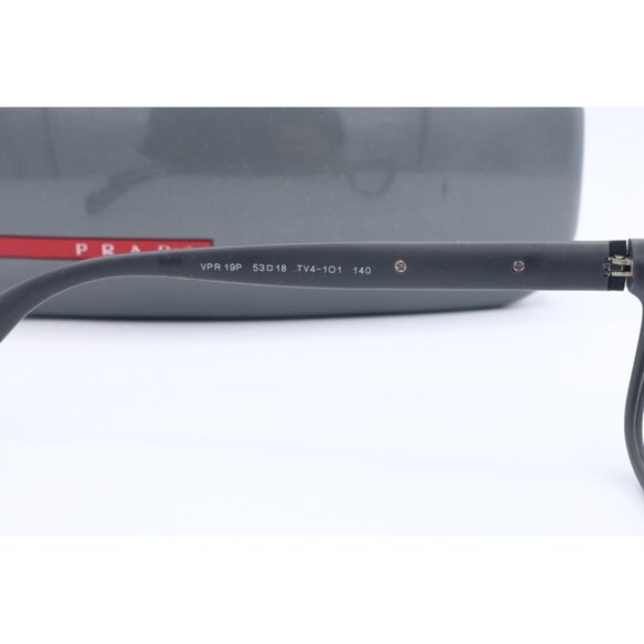 New Prada VPR 19P TV4-1O1 Matte Black Square Eyeglasses Clear Lenses 53mm - Picture 6 of 7